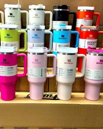 1200ML Stainless Steel Double Wall Insulated Tumbler with Handle & Straw | Hot & Cold Vacuum Flask | Premium Travel Mug